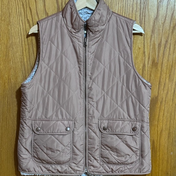 Thread & Supply Jackets & Blazers - Thread & Supply‎ Tan reversible Quilted Vest sz medium. Grey space bag